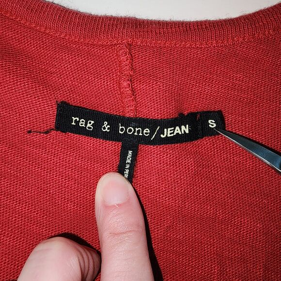 Rag & Bone 'Bone cast quilted' 5 Red Tank Top Quilted #5 Size Small - Picture 5 of 6